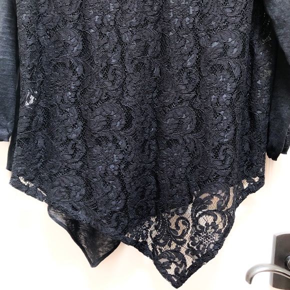 JOIE Linen and Lace Tunic - Picture 3 of 4